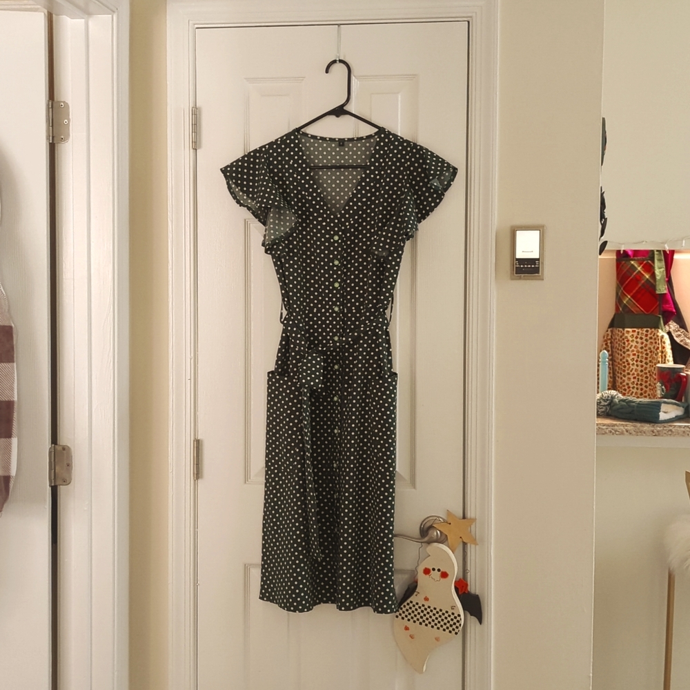 Green Polka Dot Dress